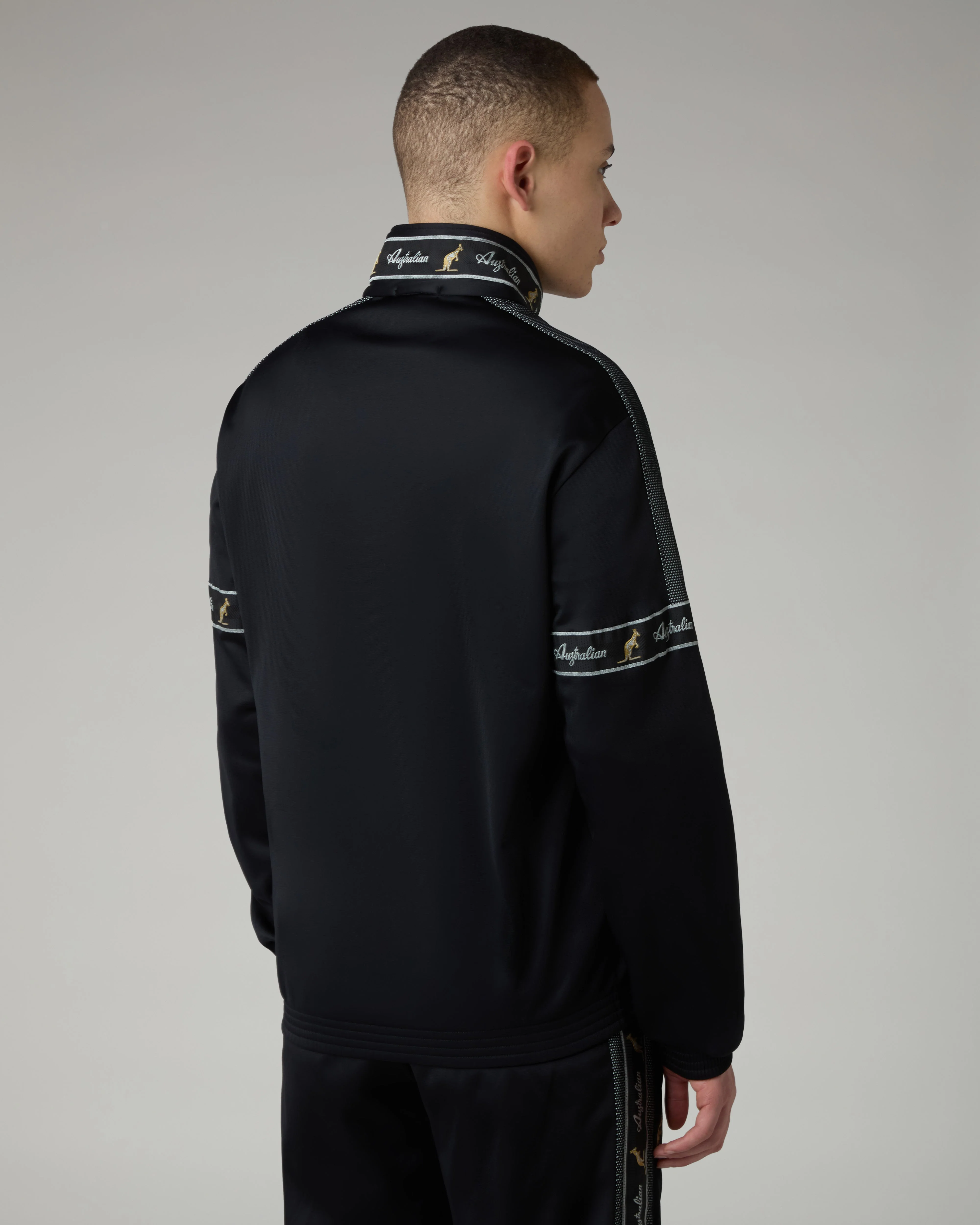 Black Tape Track Jacket - Image 3