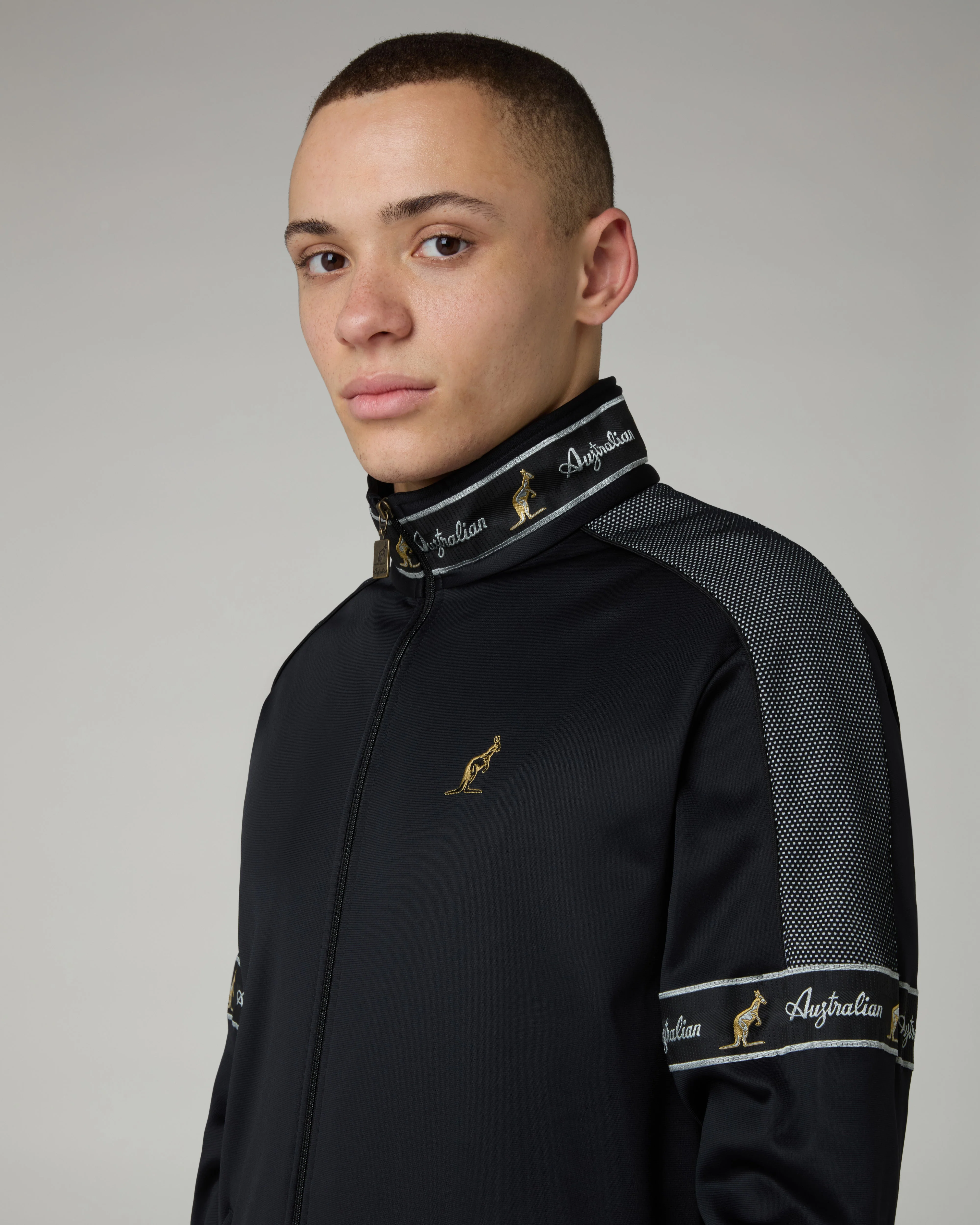Black Tape Track Jacket - Image 4