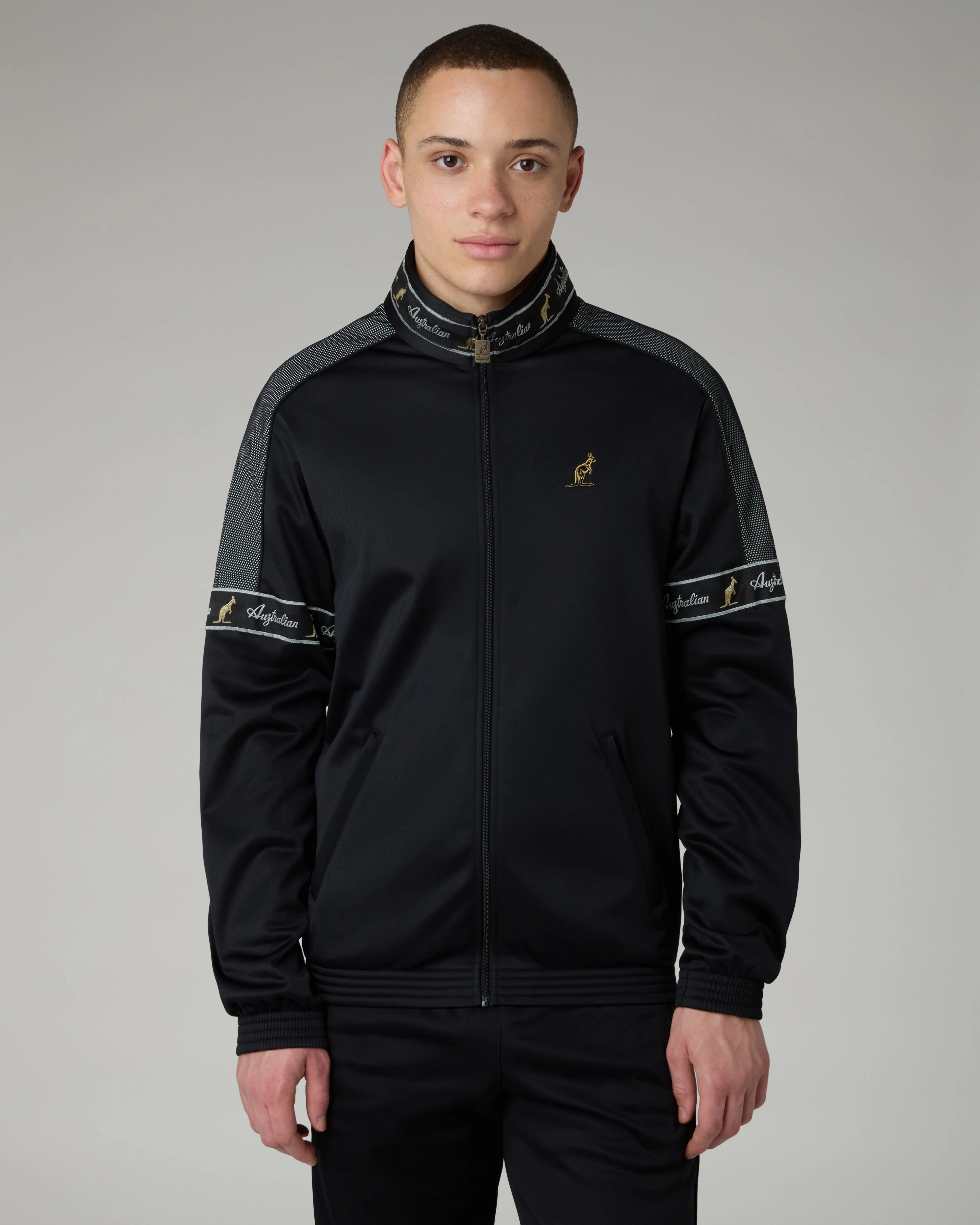 Black Tape Track Jacket - Image 6