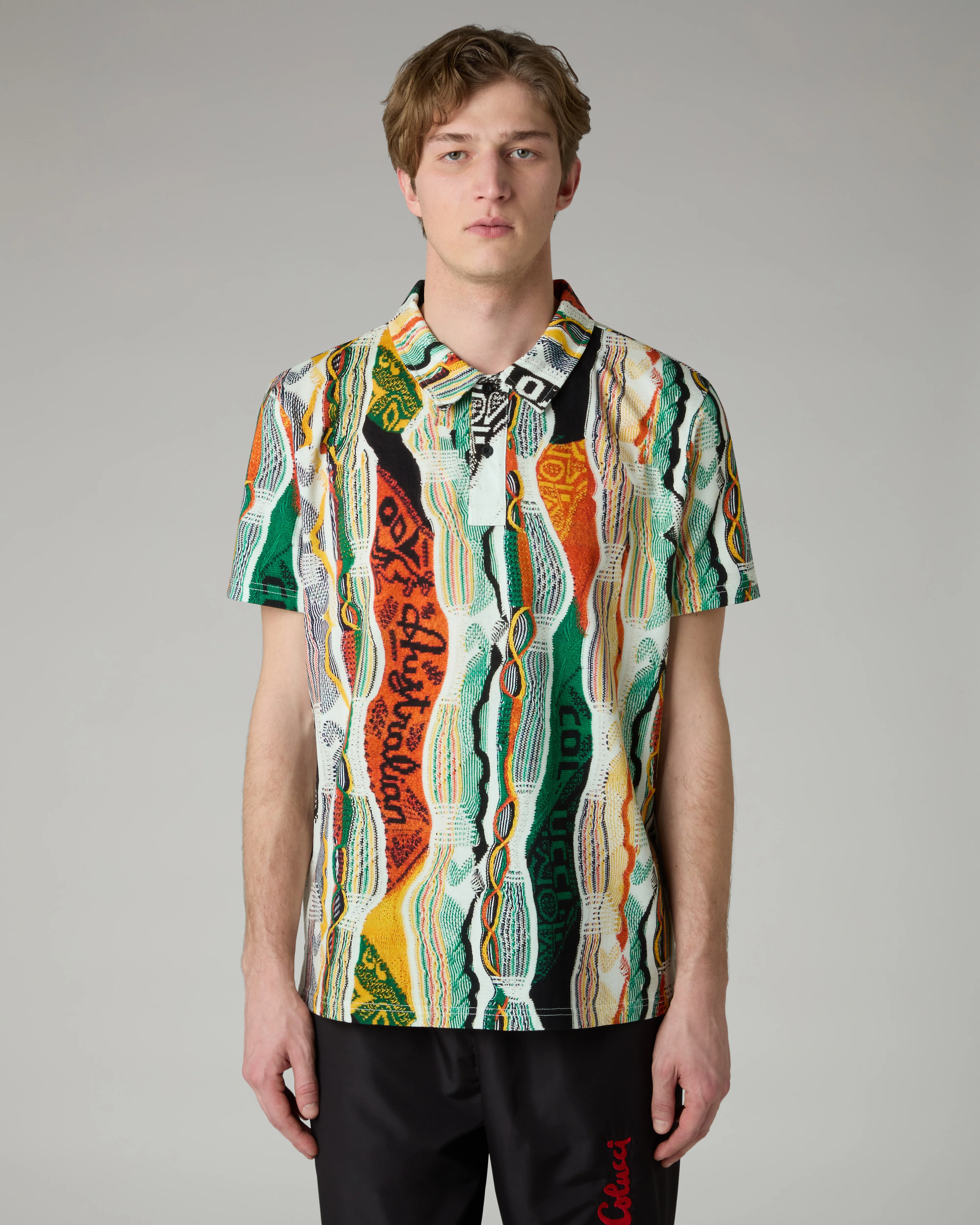 Knit Effect Polo Shirt