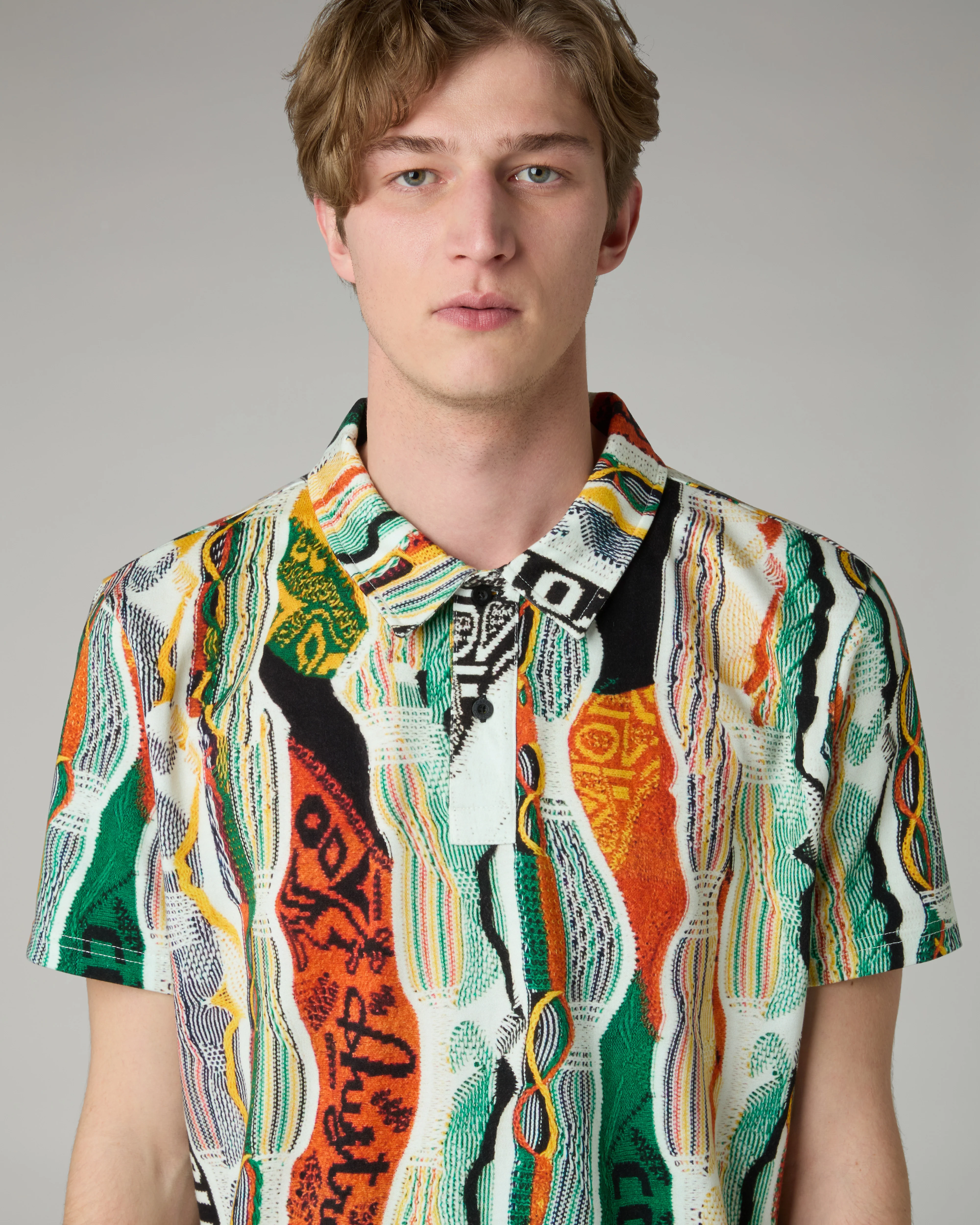 Knit Effect Polo Shirt - Image 4