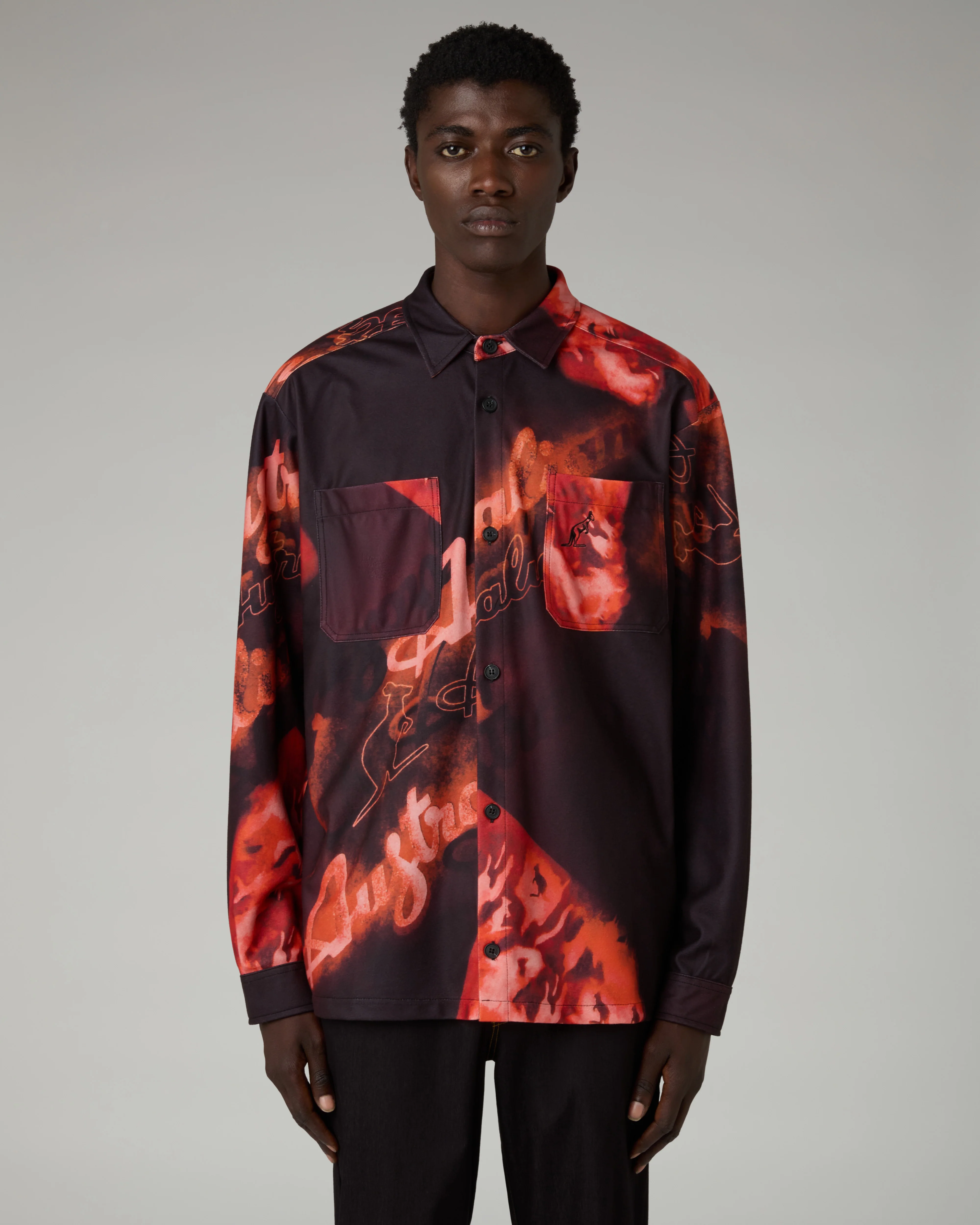 Rust Printed Shirt
