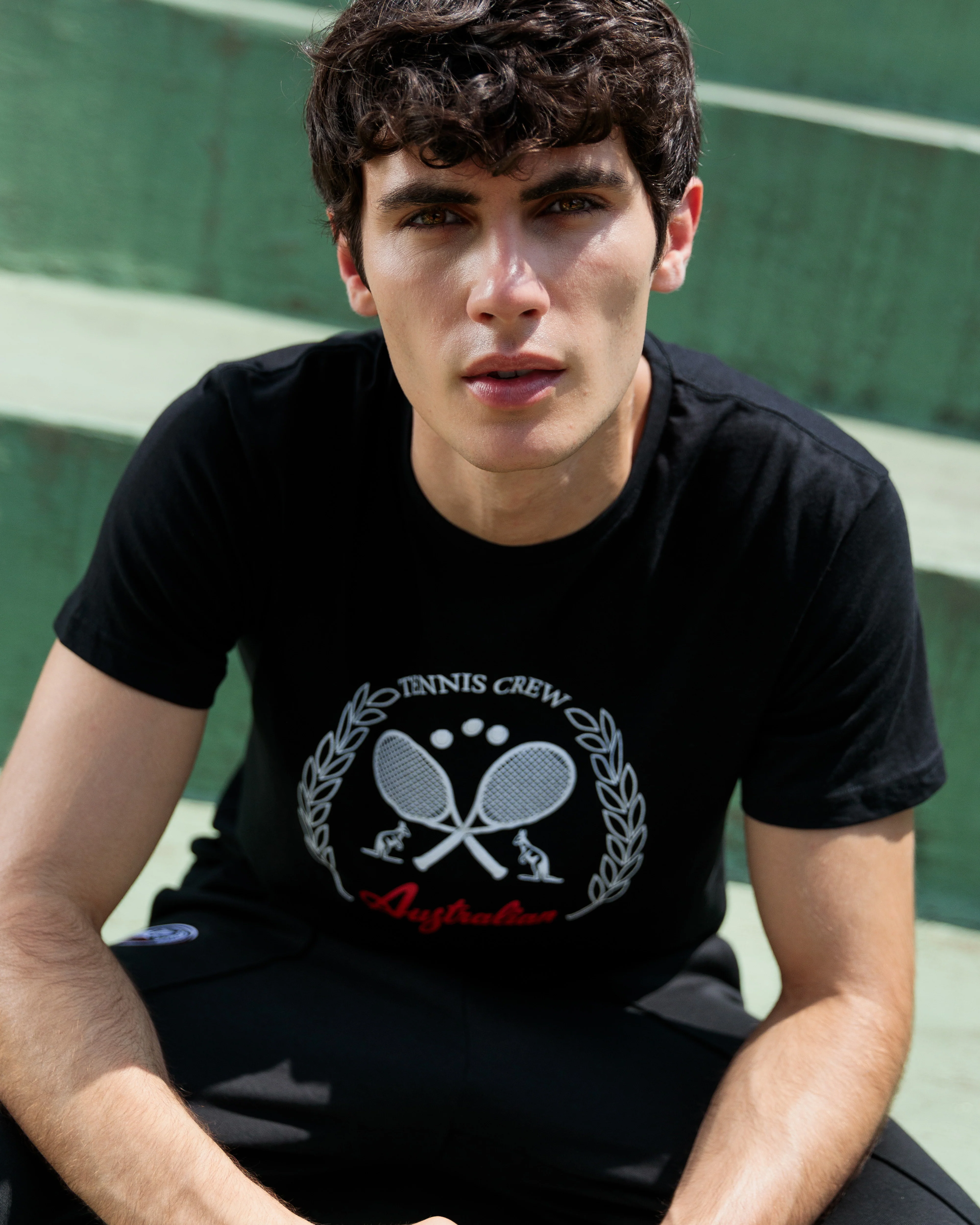 Tennis Crew Cotton T-shirt - Image 2